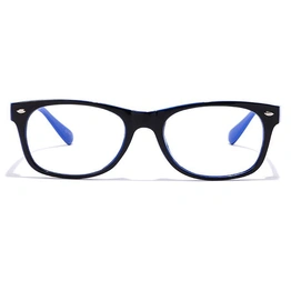 GRAVIATE by Coolwinks E12A6996 Glossy Black Full Frame Retro Square Eyeglasses for Men and Women