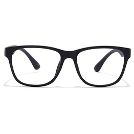 GRAVIATE by Coolwinks E12A6999 Matte Black Full Frame Retro Square Eyeglasses for Men and Women