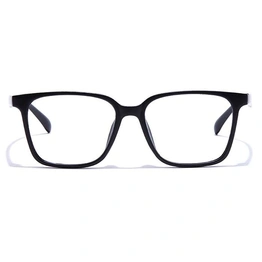 GRAVIATE by Coolwinks E12A7255 Matte Black Full Frame Retro Square Eyeglasses for Men and Women