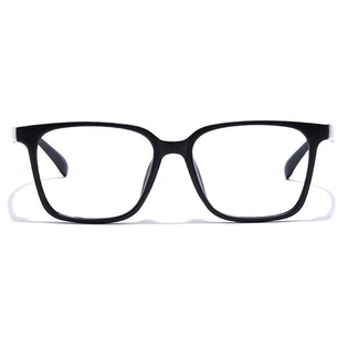 GRAVIATE by Coolwinks E12A7255 Matte Black Full Frame Retro Square Eyeglasses for Men and Women