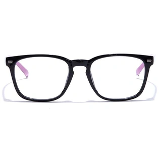 GRAVIATE by Coolwinks E12A7272 Glossy Black Full Frame Retro Square Eyeglasses for Men and Women