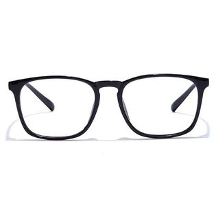 GRAVIATE by Coolwinks E12A7301 Glossy Black Full Frame Retro Square Eyeglasses for Men and Women