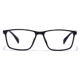 GRAVIATE by Coolwinks E12A7361 Glossy Black Full Frame Retro Square Eyeglasses for Men and Women