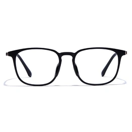 GRAVIATE by Coolwinks E12A7468 Matte Black Full Frame Retro Square Eyeglasses for Men and Women