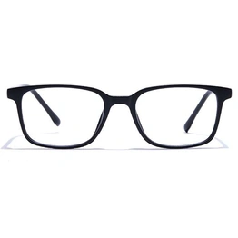 GRAVIATE by Coolwinks E12A7498 Matte Black Full Frame Retro Square Eyeglasses for Men and Women