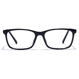 GRAVIATE by Coolwinks E12A7501 Glossy Black Full Frame Retro Square Eyeglasses for Men and Women