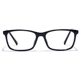 GRAVIATE by Coolwinks E12A7501 Glossy Black Full Frame Retro Square Eyeglasses for Men and Women