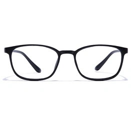 GRAVIATE by Coolwinks E12A7523 Matte Black Full Frame Retro Square Eyeglasses for Men and Women