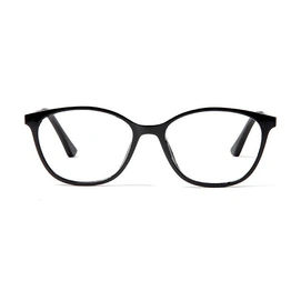 GRAVIATE by Coolwinks E12B5620 Glossy Black Full Frame Retro Square Eyeglasses for Men and Women