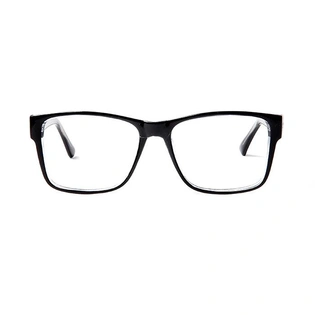 GRAVIATE by Coolwinks E12B5680 Glossy Black Full Frame Retro Square Eyeglasses for Men and Women