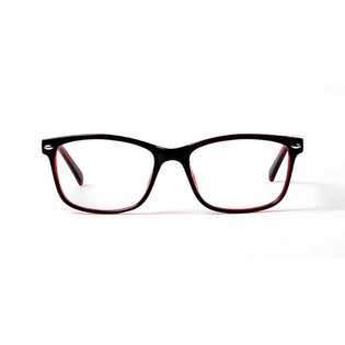 GRAVIATE by Coolwinks E12B5693 Glossy Black Full Frame Retro Square Eyeglasses for Men and Women