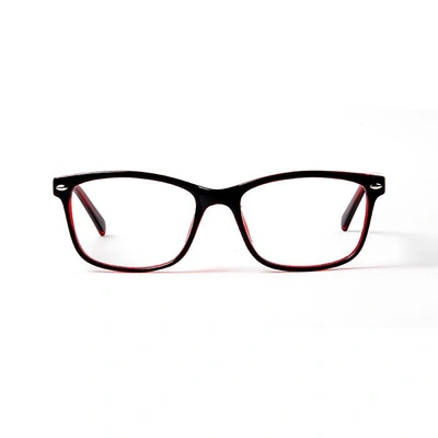 GRAVIATE by Coolwinks E12B5693 Glossy Black Full Frame Retro Square Eyeglasses for Men and Women