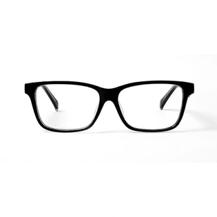 GRAVIATE by Coolwinks E12B5695 Glossy Black Full Frame Retro Square Eyeglasses for Men and Women