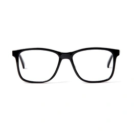 GRAVIATE by Coolwinks E12B5698 Glossy Black Full Frame Retro Square Eyeglasses for Men and Women