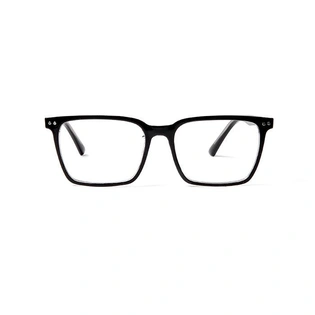 GRAVIATE by Coolwinks E12B5702 Glossy Black Full Frame Retro Square Eyeglasses for Men and Women