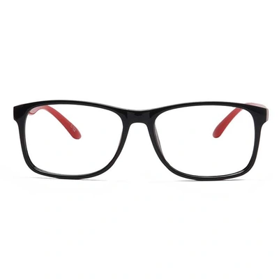 GRAVIATE by Coolwinks E12B6928 Glossy Black Full Frame Retro Square Eyeglasses for Men and Women