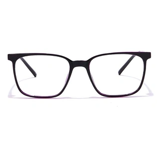 GRAVIATE by Coolwinks E12B6978 Glossy Black Full Frame Retro Square Eyeglasses for Men and Women