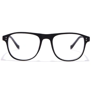 GRAVIATE by Coolwinks E12B6983 Matte Black Full Frame Retro Square Eyeglasses for Men and Women