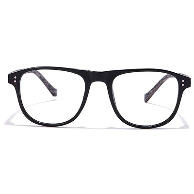 GRAVIATE by Coolwinks E12B6984 Glossy Black Full Frame Retro Square Eyeglasses for Men and Women