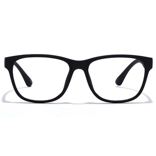 GRAVIATE by Coolwinks E12B7000 Matte Black Full Frame Retro Square Eyeglasses for Men and Women