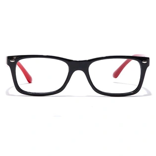 GRAVIATE by Coolwinks E12B7116 Glossy Black Full Frame Retro Square Eyeglasses for Men and Women