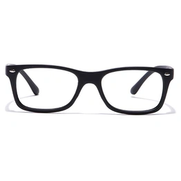 GRAVIATE by Coolwinks E12B7117 Matte Black Full Frame Retro Square Eyeglasses for Men and Women