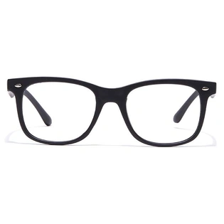 GRAVIATE by Coolwinks E12B7132 Matte Black Full Frame Retro Square Eyeglasses for Men and Women