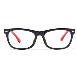 GRAVIATE by Coolwinks E12B7133 Glossy Black Full Frame Retro Square Eyeglasses for Men and Women