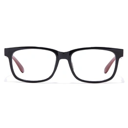 GRAVIATE by Coolwinks E12B7227 Glossy Black Full Frame Retro Square Eyeglasses for Men and Women