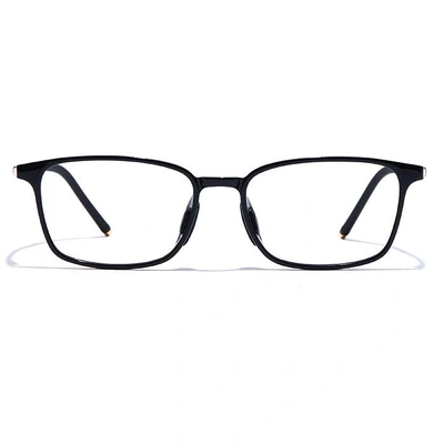 GRAVIATE by Coolwinks E12B7455 Glossy Black Full Frame Retro Square Eyeglasses for Men and Women