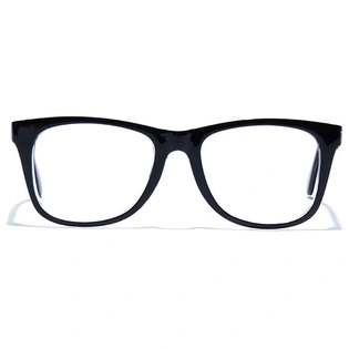 GRAVIATE by Coolwinks E12B7493 Glossy Black Full Frame Retro Square Eyeglasses for Men and Women