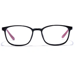 GRAVIATE by Coolwinks E12B7523 Glossy Black Full Frame Retro Square Eyeglasses for Men and Women