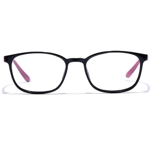 GRAVIATE by Coolwinks E12B7523 Glossy Black Full Frame Retro Square Eyeglasses for Men and Women