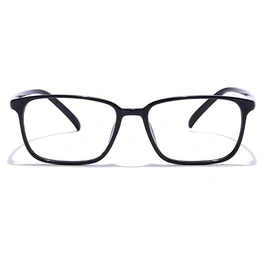 GRAVIATE by Coolwinks E12B7554 Glossy Black Full Frame Retro Square Eyeglasses for Men and Women