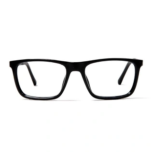 GRAVIATE by Coolwinks E12C5666 Glossy Black Full Frame Retro Square Eyeglasses for Men and Women