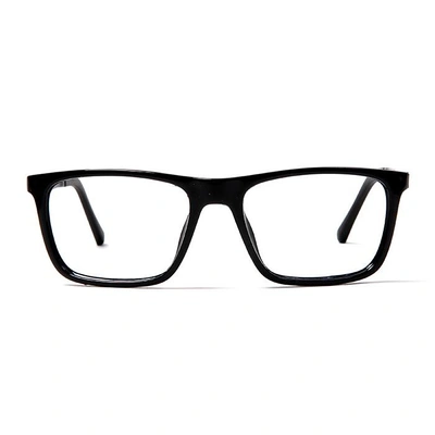 GRAVIATE by Coolwinks E12C5666 Glossy Black Full Frame Retro Square Eyeglasses for Men and Women