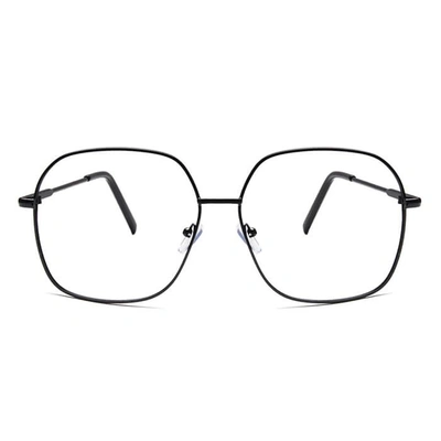 GRAVIATE by Coolwinks E12C6569 Glossy Black Full Frame Retro Square Eyeglasses for Men and Women