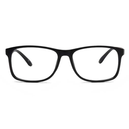 GRAVIATE by Coolwinks E12C6928 Glossy Black Full Frame Retro Square Eyeglasses for Men and Women