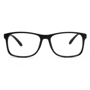 GRAVIATE by Coolwinks E12C6928 Glossy Black Full Frame Retro Square Eyeglasses for Men and Women