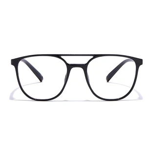 GRAVIATE by Coolwinks E12C6955 Glossy Black Full Frame Retro Square Eyeglasses for Men and Women