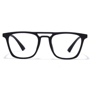 GRAVIATE by Coolwinks E12C6986 Matte Black Full Frame Retro Square Eyeglasses for Men and Women