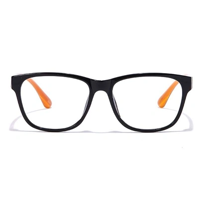 GRAVIATE by Coolwinks E12C7001 Glossy Black Full Frame Retro Square Eyeglasses for Men and Women