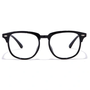 GRAVIATE by Coolwinks E12C7008 Glossy Black Full Frame Retro Square Eyeglasses for Men and Women