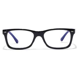 GRAVIATE by Coolwinks E12C7116 Glossy Black Full Frame Retro Square Eyeglasses for Men and Women