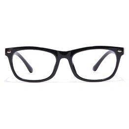 GRAVIATE by Coolwinks E12C7133 Glossy Black Full Frame Retro Square Eyeglasses for Men and Women