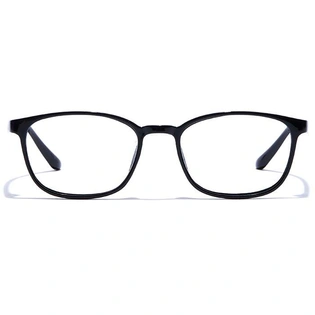 GRAVIATE by Coolwinks E12C7523 Glossy Black Full Frame Retro Square Eyeglasses for Men and Women