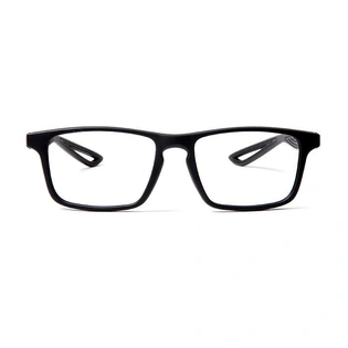 GRAVIATE by Coolwinks E12D5670 Matte Black Full Frame Retro Square Eyeglasses for Men and Women