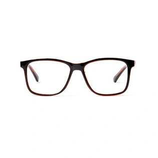 GRAVIATE by Coolwinks E12D5698 Glossy Black Full Frame Retro Square Eyeglasses for Men and Women