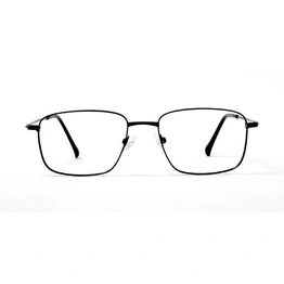 GRAVIATE by Coolwinks E12D5713 Glossy Black Full Frame Retro Square Eyeglasses for Men and Women