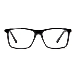 GRAVIATE by Coolwinks E16D5630 Glossy Black Full Frame Retro Square Eyeglasses for Men and Women